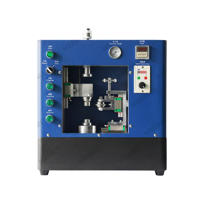 Màquina de ranura vertical semiautomàtica per a bateries cilíndriques